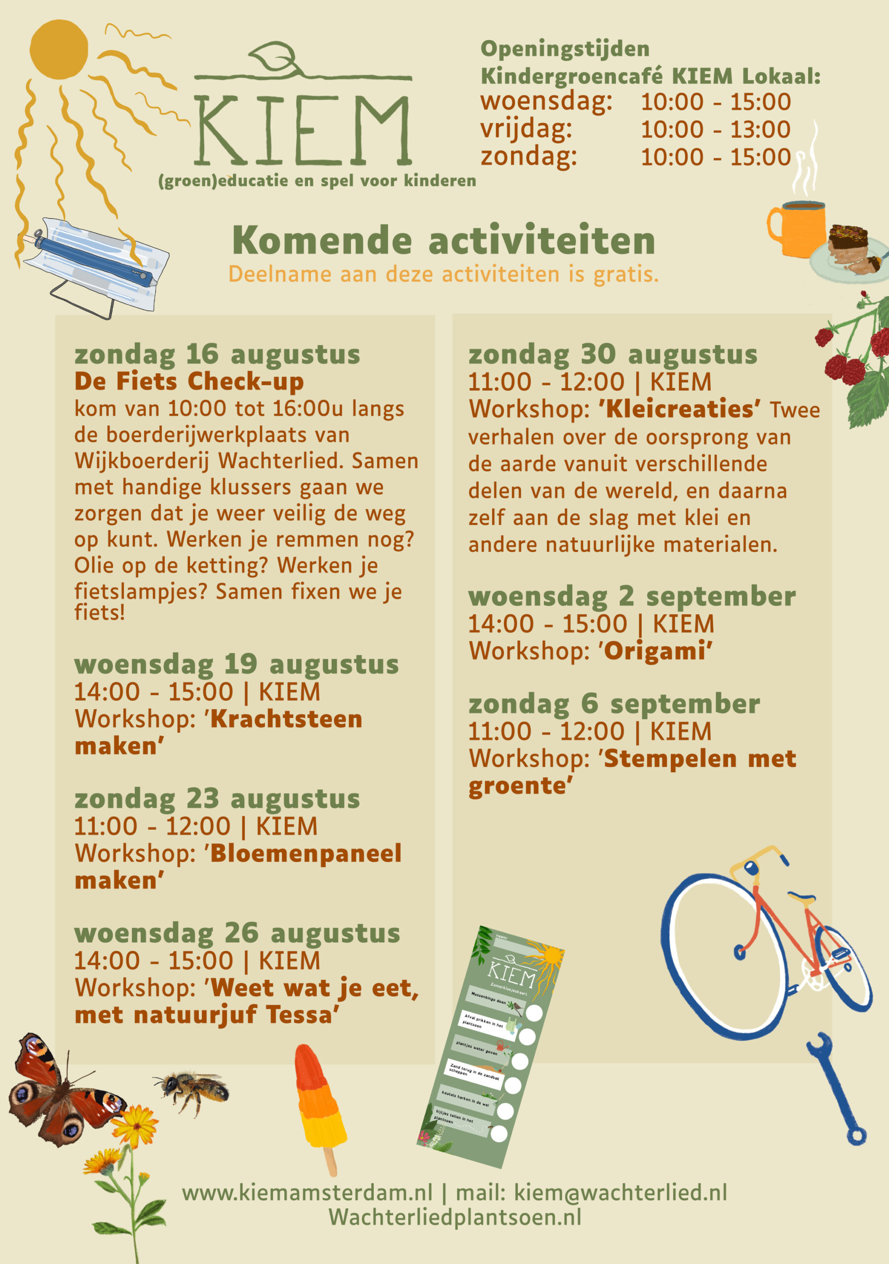 KIEM activiteiten in augustus en september